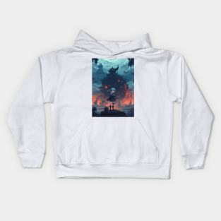 Dark Fantasy Anime Kids Hoodie